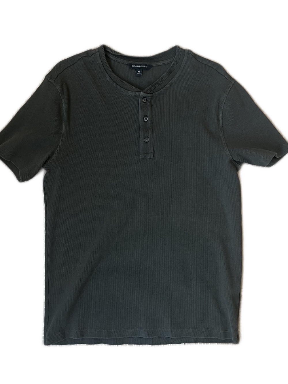 Banana Republic Olive Green Henley Short Sleeve T-Shirt
